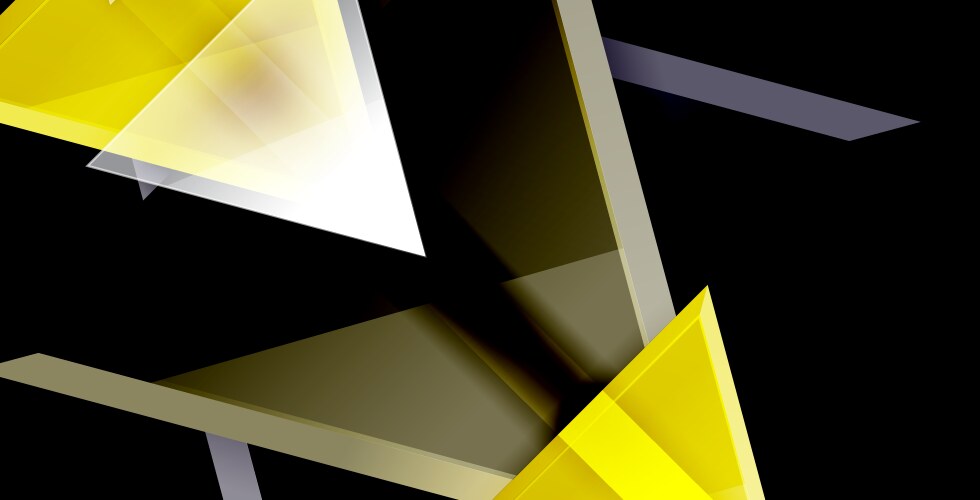 3d triangular minimal abstract background vector image
