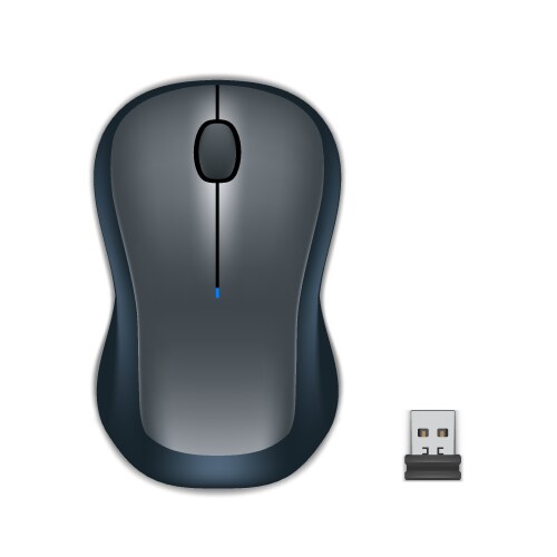 Abstract modern computer mouse on white background vector image