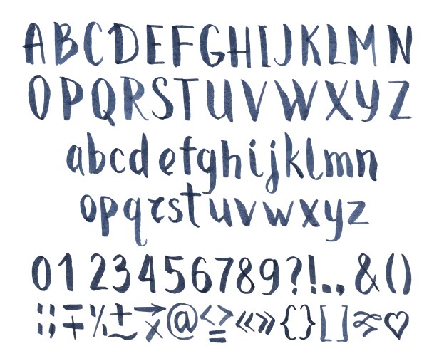Calligraphic Script with Drips and Splatters vector image