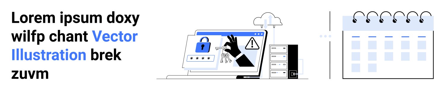 Cybersecurity threat with hacking hand and secure vector image
