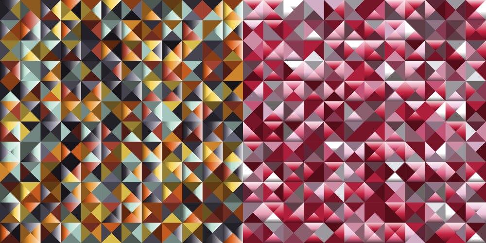 Set of abstract triangle pattern background vektorbild
