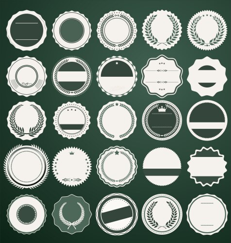 Empty badge Royalty Free Vector Image - VectorStock