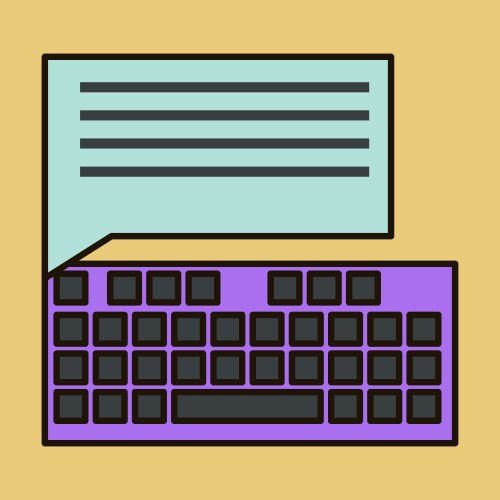 Flat line icon concept of new email inbox message vector image
