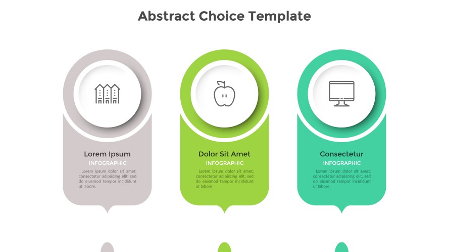 modern infographic template vector image