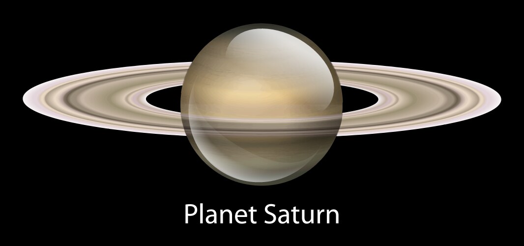 Saturn planet Royalty Free Vector Image - VectorStock
