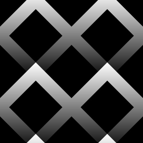 Seamless pattern made of squares with gradient vector image