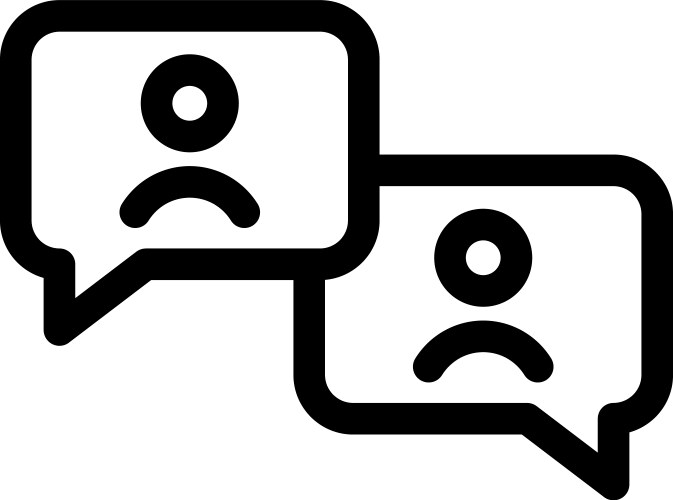 Chatting icon (48331885) – Royalty-Free Vector | VectorStock