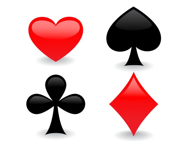 Playing cards signs Royalty Free Vector Image - VectorStock