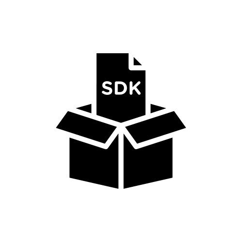 Sdk line icon isolated on white background vector image