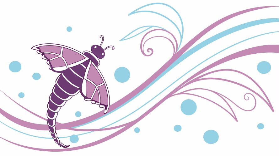 Abstract moth in flight design generative ai vector image