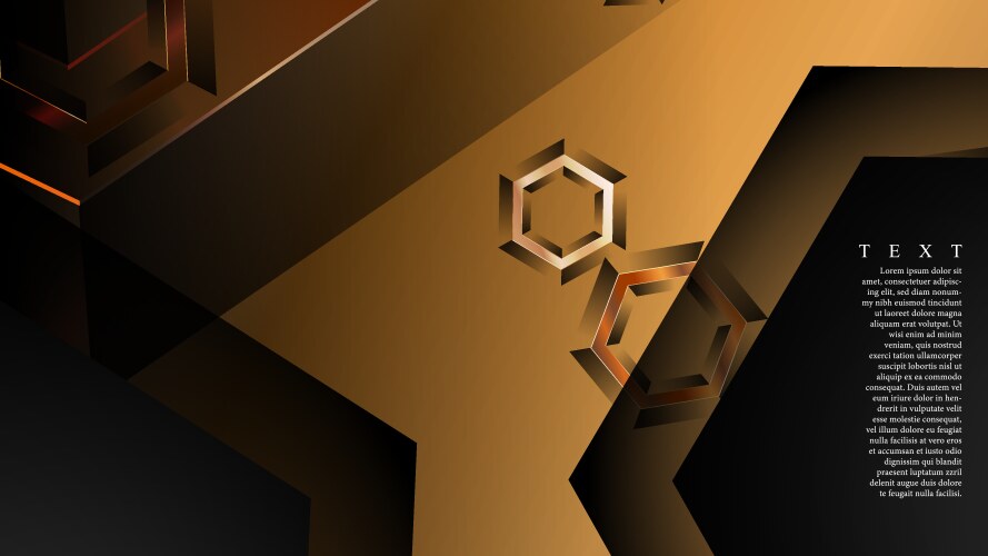 Abstract background with gradient hexagon shapes vector image