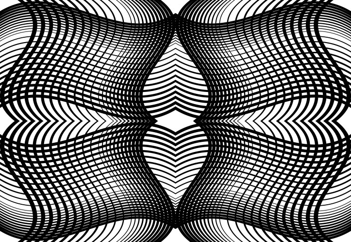 Repeatable and tileable grid mesh zig-zag vector image