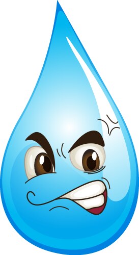 Water drop cartoon Royalty Free Vector Image - VectorStock