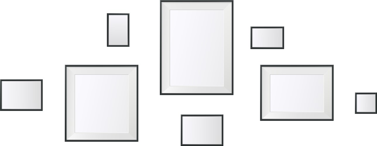 Photo frames vector image