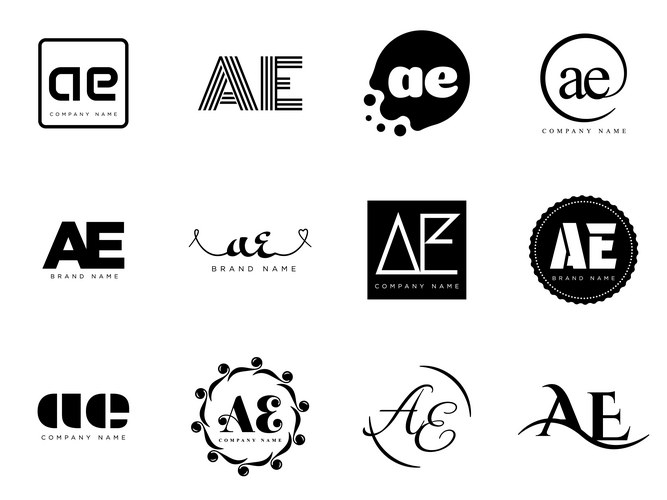 Initial letter e and a ea monogram logo design – Royalty-Free Vector ...
