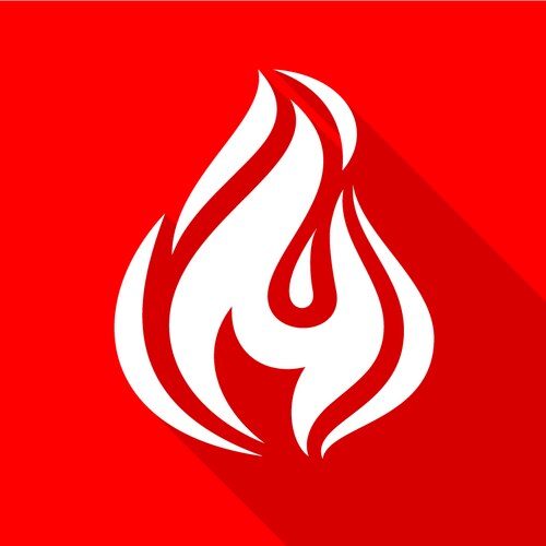 Fire design background Royalty Free Vector Image