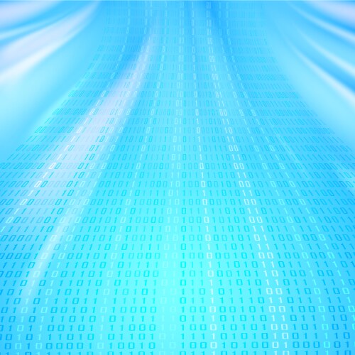 Matrix-Style Binary Code Background vector image