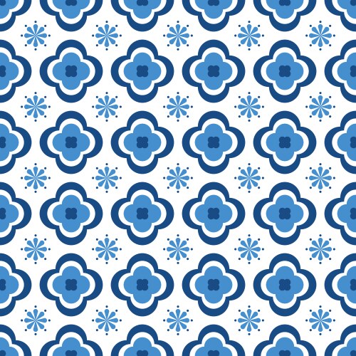 seamless geometric elegant pattern - blue vector image