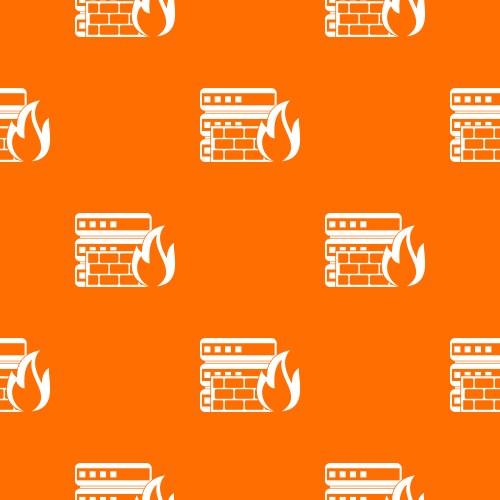 Database and firewall pattern seamless vector image