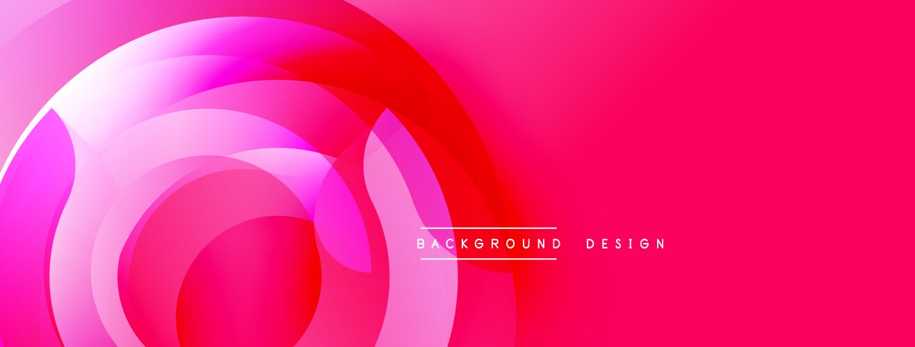 Abstract pink layers create dynamic circular vector image