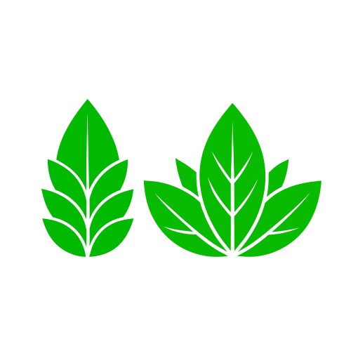 Leaf logo Royalty Free Vector Image - VectorStock