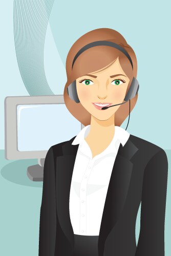 Businesswoman vector image