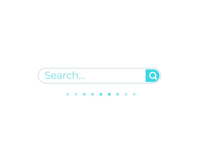 Search bar template for ui web and apps vector image