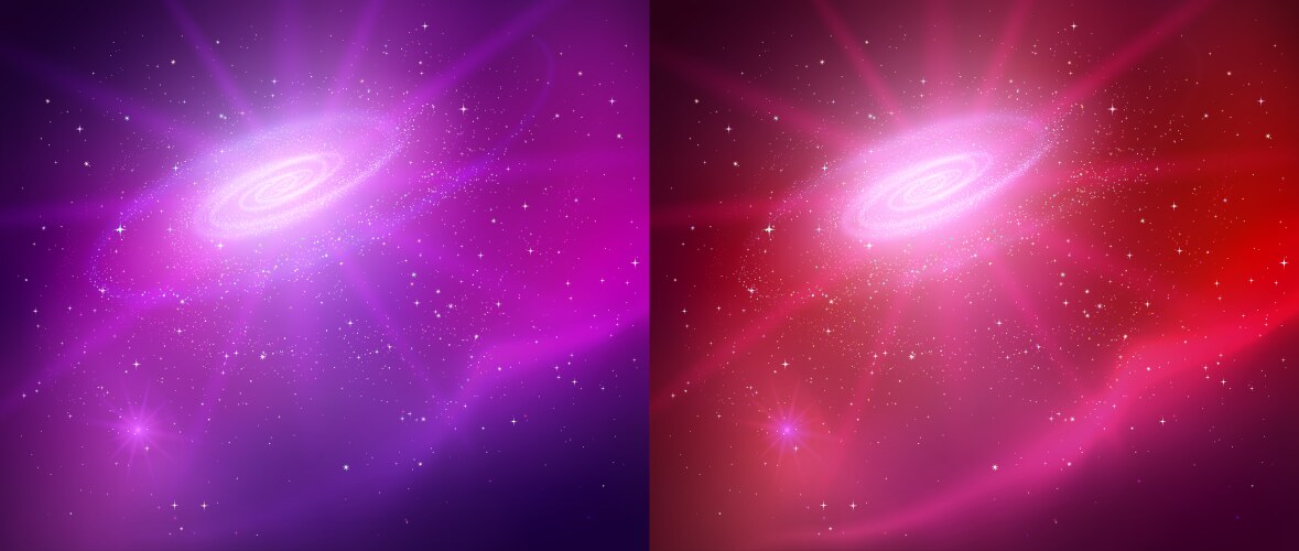 Outer space with universe backgrounds vector image