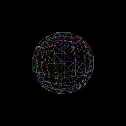 3d framework sphere from lines technology style vector image