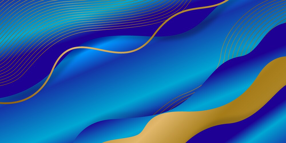 Modern gradient purple and gold design background Vector Image