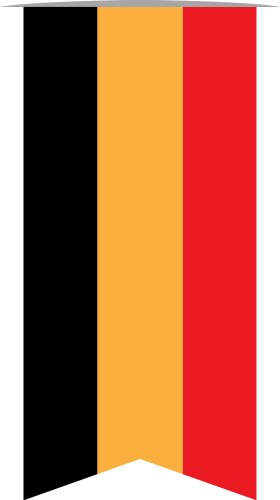 Flag of belgium vector image