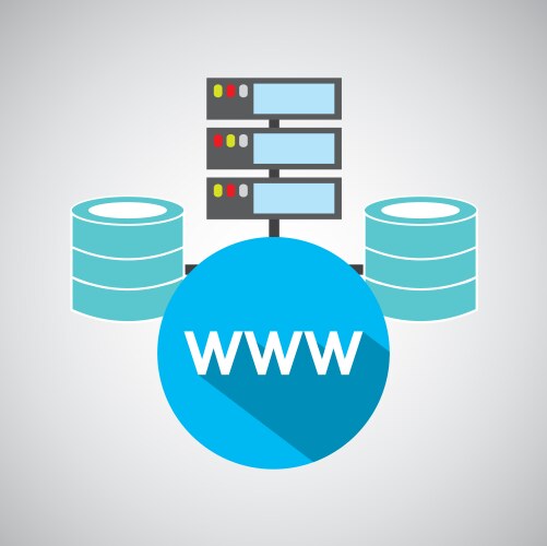 Www language data base storage vector image