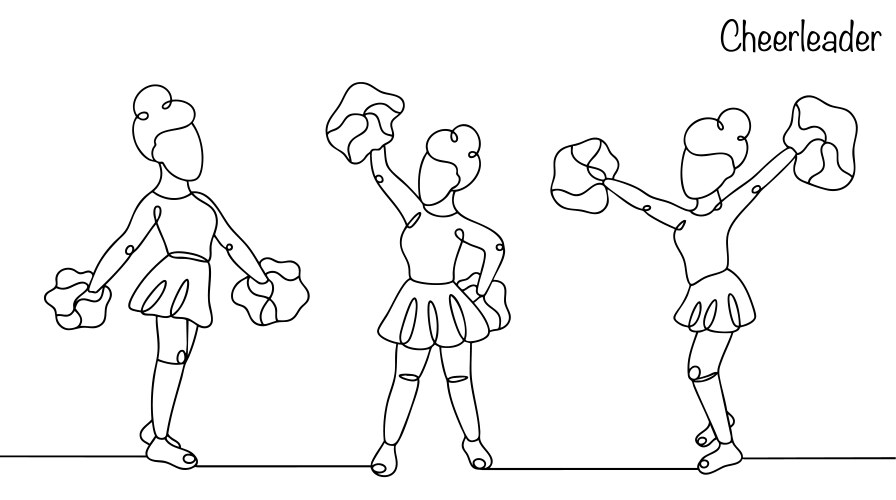 Cheerleader Vector Image