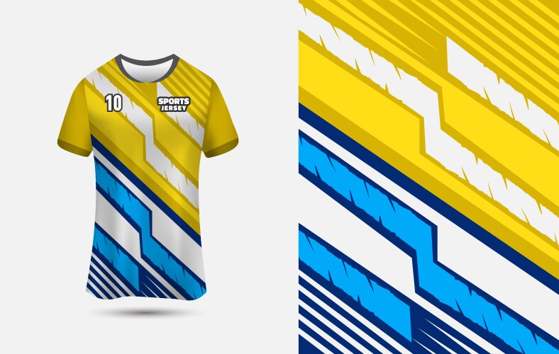 Customizable sports jersey design for sublimation Vector Image