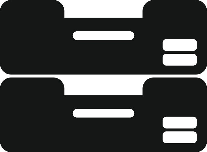 Archive icon representing data storage for web vector image