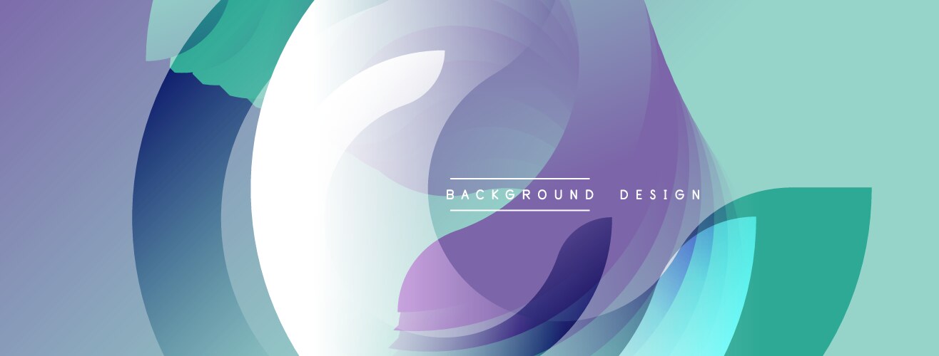 Abstract fluid shapes overlap creating dynamic vector image