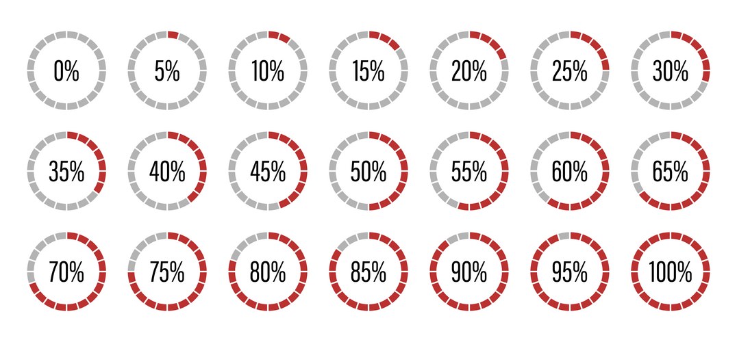 Progress Bars - 2026 Color Palette – Royalty-Free Vector | VectorStock