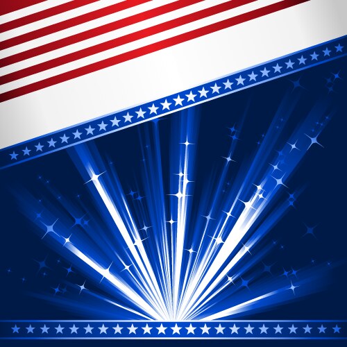 Patriotic Stars and Stripes Background Vector Image