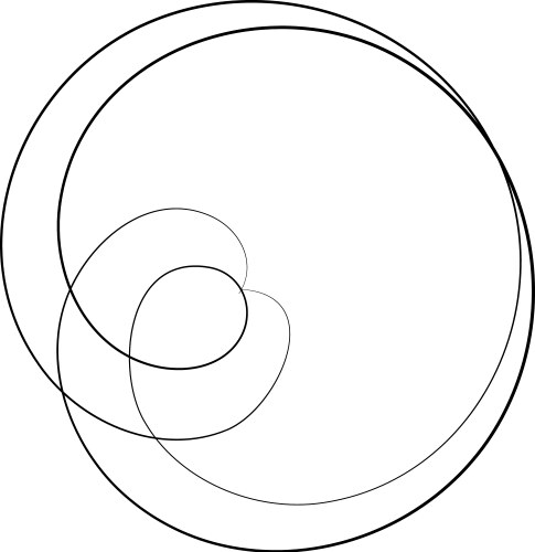 Abstract geometric lineart lines design element vector image