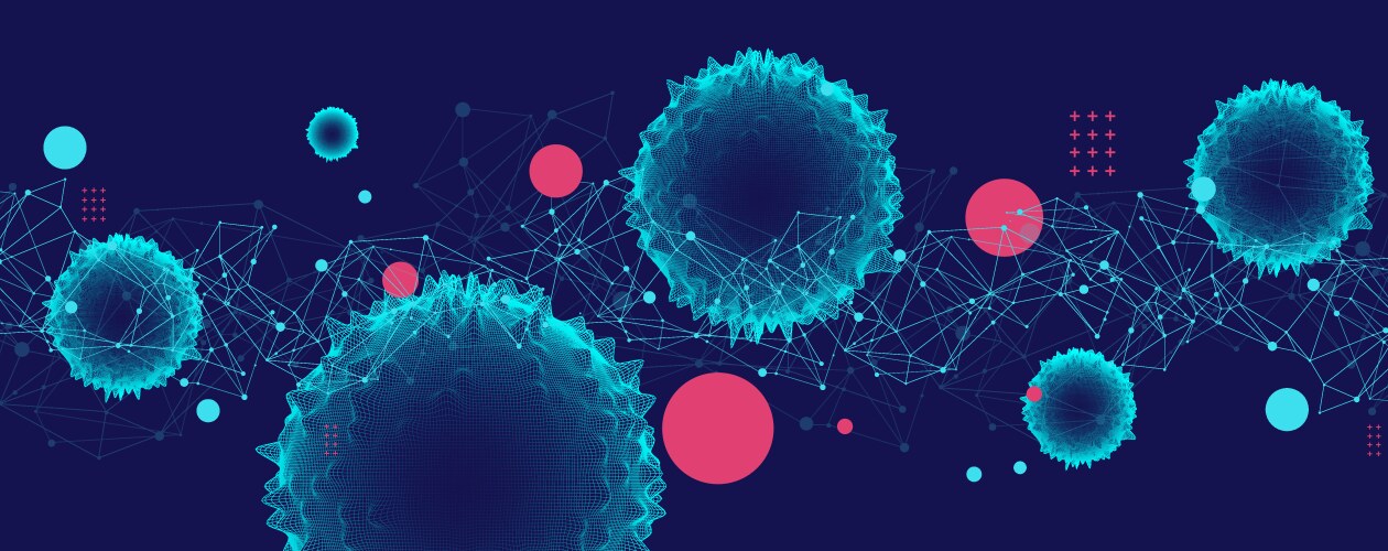 Abstract sphere background with plexus effect 3d vektorbild