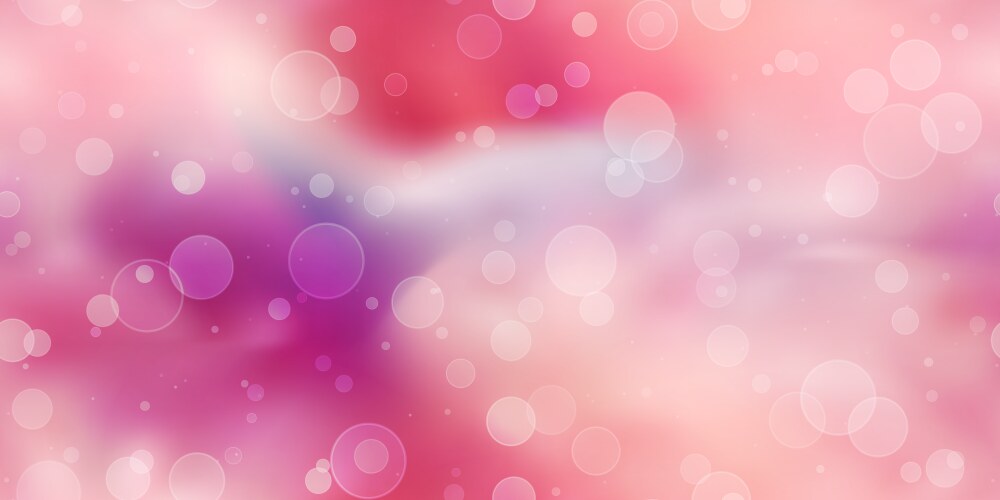 Blush gradient seamless pattern with bokeh effect vector image