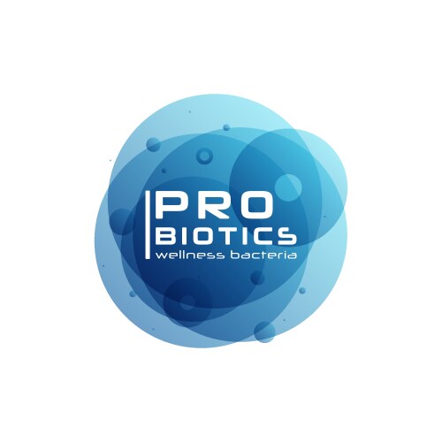 Blue harmful bacteria concept icon or logo Vector Image