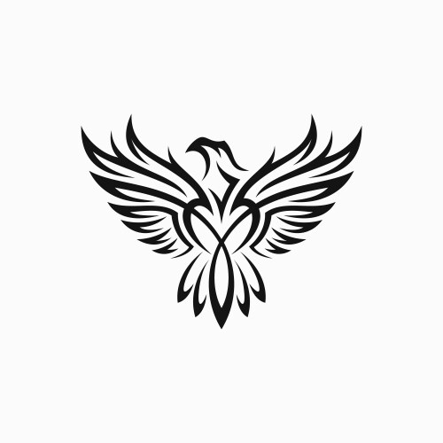 Flying eagle Royalty Free Vector Image - VectorStock