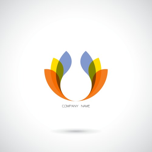 Creative abstract logo design template Royalty Free Vector