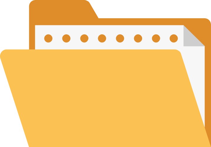 Files flat web icon concept vector image