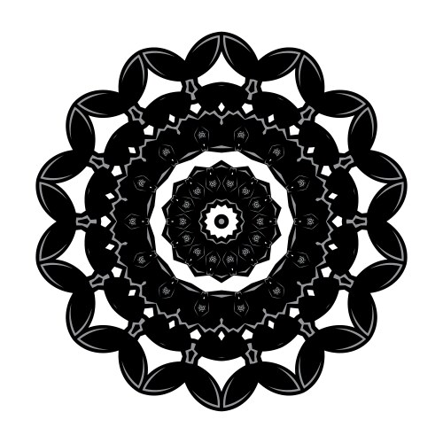 Mandala design relaxing and easy art vector image