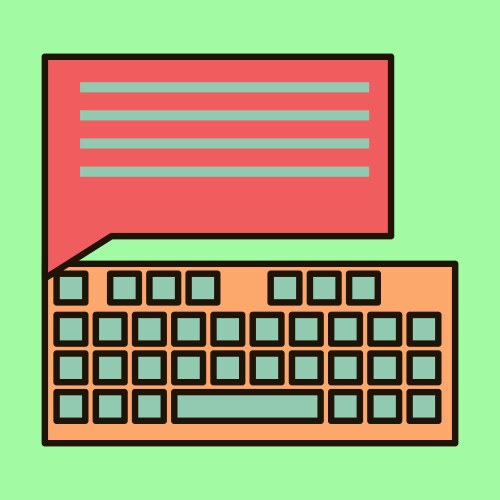 Flat line icon concept of new email inbox message vector image