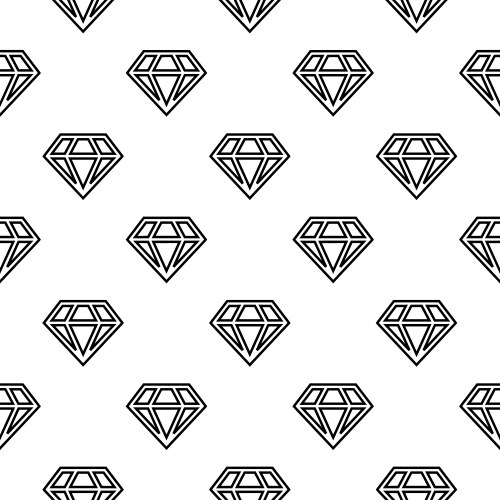 Line diamond pattern design with nested shapes vector image