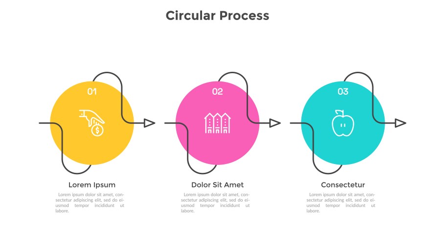 Modern infographic template vector image