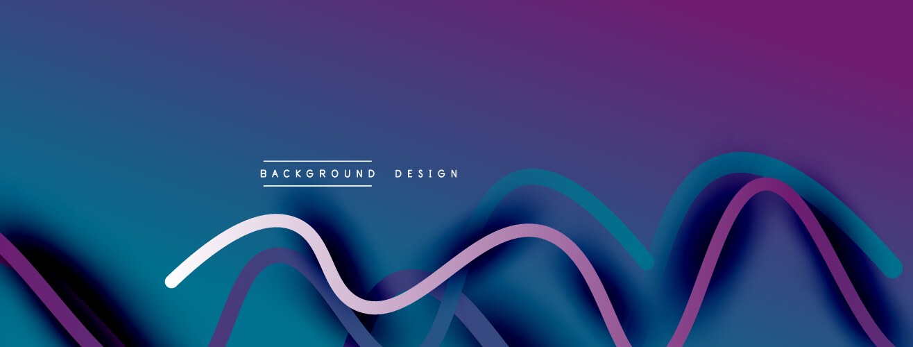 Abstract gradient background with wave line – Royalty-Free Vector ...